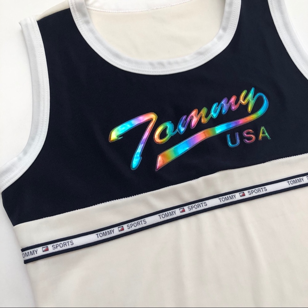 Vintage Tommy Sport Tommy USA Bootleg Tank Top